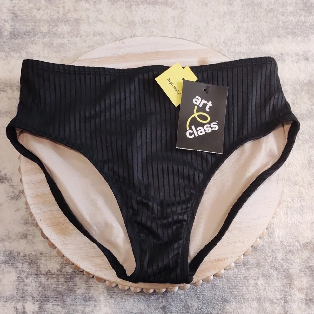 Art Class High Waist Bikini Bottom Size Large (10/12) - Picture 1 of 5